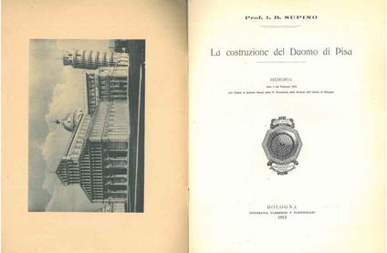 La costruzione del duomo di Pisa - Igino B. Supino - copertina