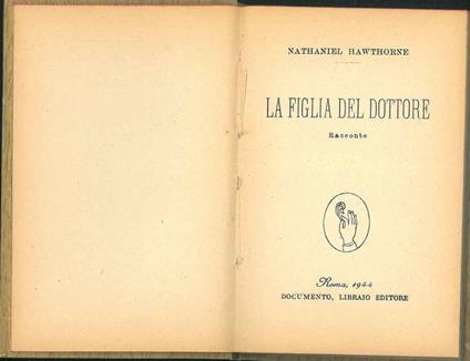 La figlia del dottore - Nathaniel Hawthorne - copertina