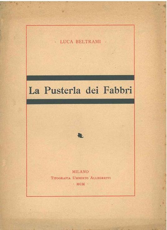La Pusterla dei Fabbri - Luca Beltrami - copertina