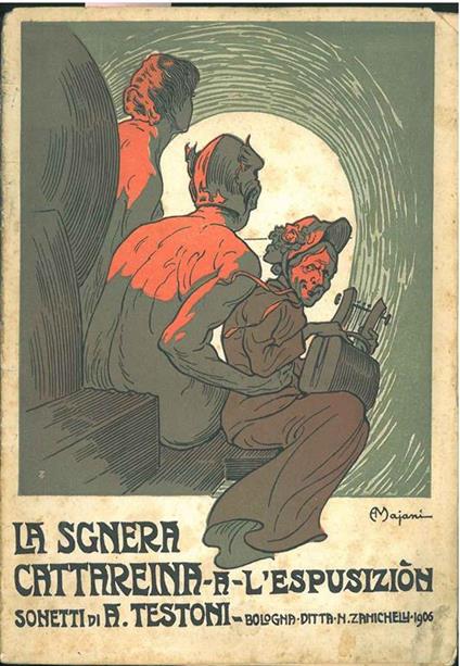 La sgnera Cattareina a l'espusiziòn. Sonetti - Alfredo Testoni - copertina