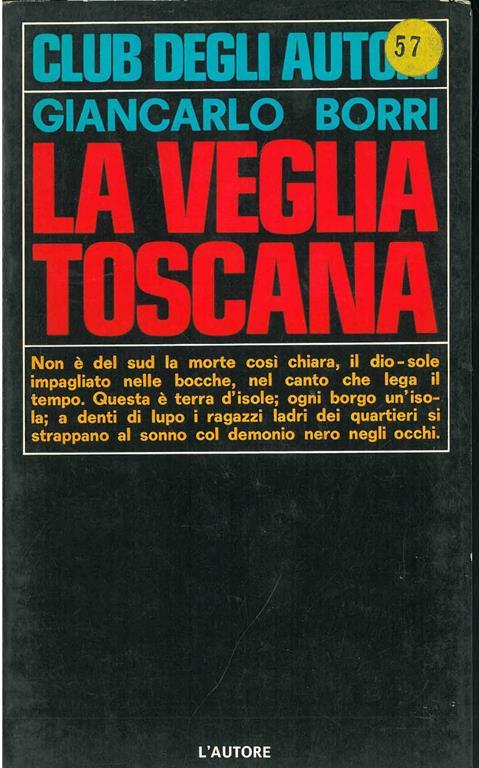 La veglia toscana - Giancarlo Borri - copertina