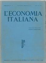 L' economia italiana. Rassegna mensile fascista di politica ed economia corporativa. Anno XXIV, n. 9, settembre 1939 Direttore Luigi Lojacono