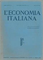 L' economia italiana. Rassegna mensile fascista di politica ed economia corporativa. Anno XXV, n. 11, novembre 1940 Direttore Luigi Lojacono