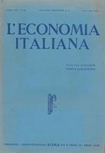 L' economia italiana. Rassegna mensile fascista di politica ed economia corporativa. Anno XXV, n. 12, dicembre 1940 Direttore Luigi Lojacono