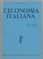L' economia italiana. Rassegna mensile fascista di politica ed economia corporativa. Anno XXVI, n. 3-4, marzo-aprile 1941 Direttore Luigi Lojacono