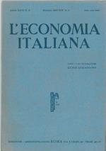 L' economia italiana. Rassegna mensile fascista di politica ed economia corporativa. Anno XXVI, n. 5, maggio 1941 Direttore Luigi Lojacono