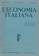 L' economia italiana. Rassegna mensile fascista di politica ed economia corporativa. Anno XXVII, n. 5, maggio 1942 Direttore Luigi Lojacono