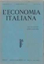 L' economia italiana. Rassegna mensile fascista di politica ed economia corporativa. Anno XXVII, n. 6, giugno 1942 Direttore Luigi Lojacono