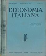 L' economia italiana. Rassegna mensile fascista di politica ed economia corporativa. Anno XXVIII, n. da 1 a 6, gennaio-giugno 1943 Direttore Luigi Lojacono