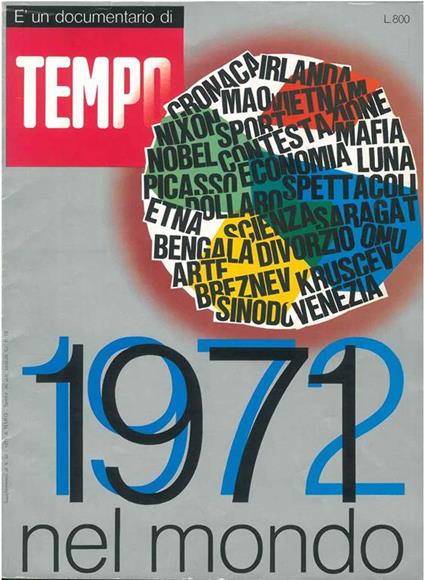 Il 1971 nel mondo. "Documentario di Tempo" - copertina