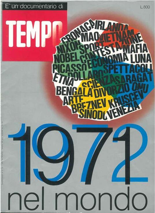 Il 1971 nel mondo. "Documentario di Tempo" - copertina