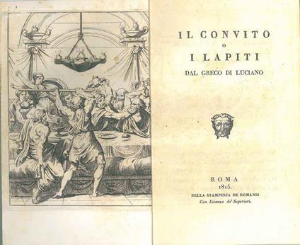 Il convito o i lapiti dal greco di Luciano - copertina