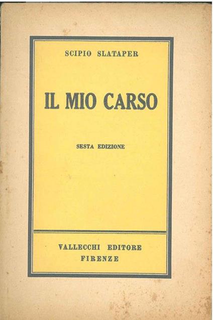Il mio Carso - Scipio Slataper - copertina
