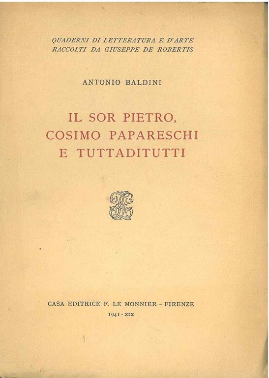 STUDIO BIBLIOGRAFICO ORFEO LIBRERIA ANTIQUARIA S.A.S.