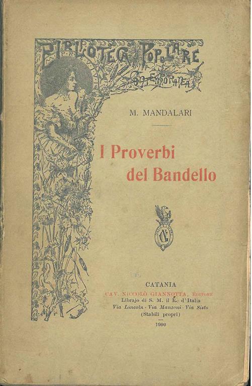 I proverbi del Bandello - Mario Mandalari - copertina
