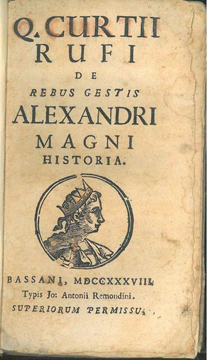 Q. Curtii Rufi De rebus gestis Alexandri Magni historia - copertina