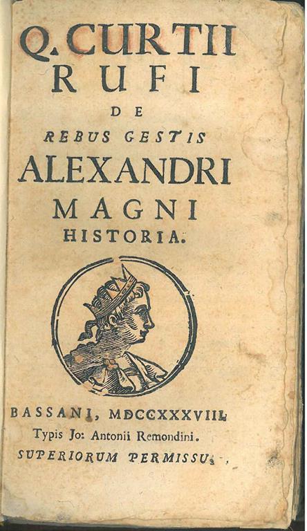 Q. Curtii Rufi De rebus gestis Alexandri Magni historia - copertina