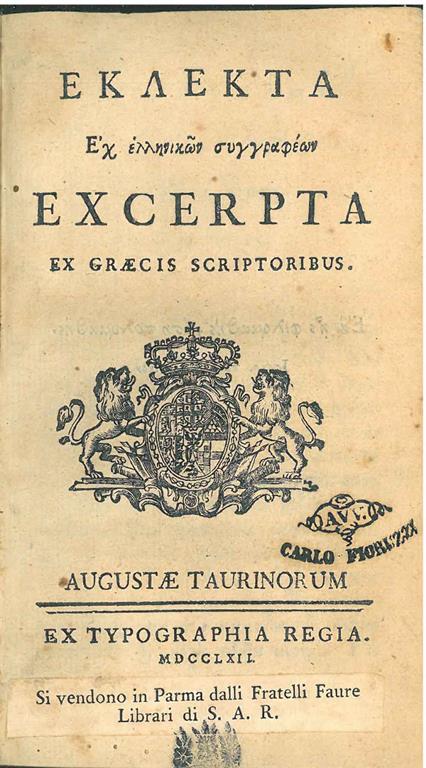 STUDIO BIBLIOGRAFICO ORFEO LIBRERIA ANTIQUARIA S.A.S.