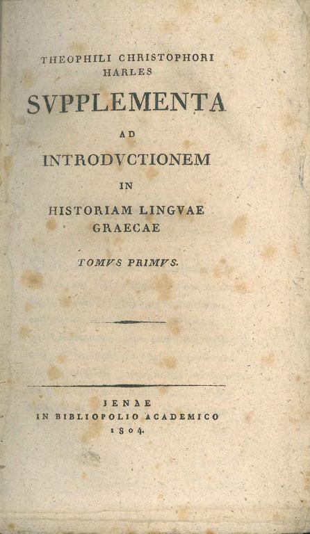 STUDIO BIBLIOGRAFICO ORFEO LIBRERIA ANTIQUARIA S.A.S.