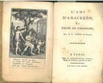 L' ami d'Anacreon ou Choix de chansons par E. T. Simon (de Troyes)
