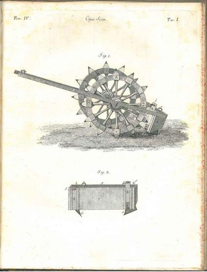 Opuscoli scientifici (dell'università di Bologna), tomo quarto 1823. Tra l'altro: Pendolo idrometrico, Sulla salubrità dell'aria di Comacchio, Osservazioni intorno ad una jena dell'utilità e della bellezza dell'uso della fisiologia - copertina
