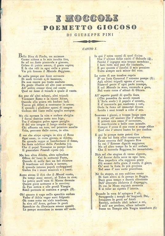 I moccoli. Poemetto giocoso - Giuseppe Pini - copertina