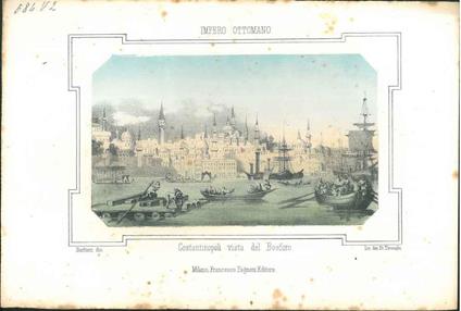 Litografia, Veduta di Costantinopoli vista del Bosforo - copertina