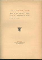 Notizie di M.r Giuseppe Campori Vicario di Pieve Fosciana