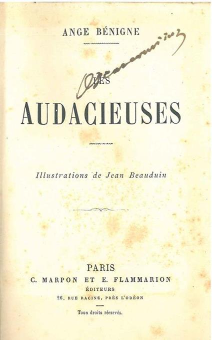 Les audacieuses. Illustrations de Jean Beauduin - copertina