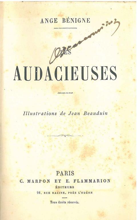 Les audacieuses. Illustrations de Jean Beauduin - copertina