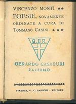 Poesie novamente ordinate a cura di Tommaso Casini