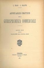 Annuario critico della giurisprudenza commerciale. Anno XIII, 1896, volume III della seconda serie