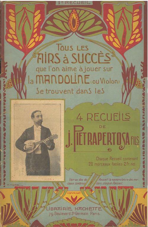 Tous les airs à succes que l'on aime jouer sur la mandoline (ou violon). 1* recueil - J. Pietrapertosa - copertina