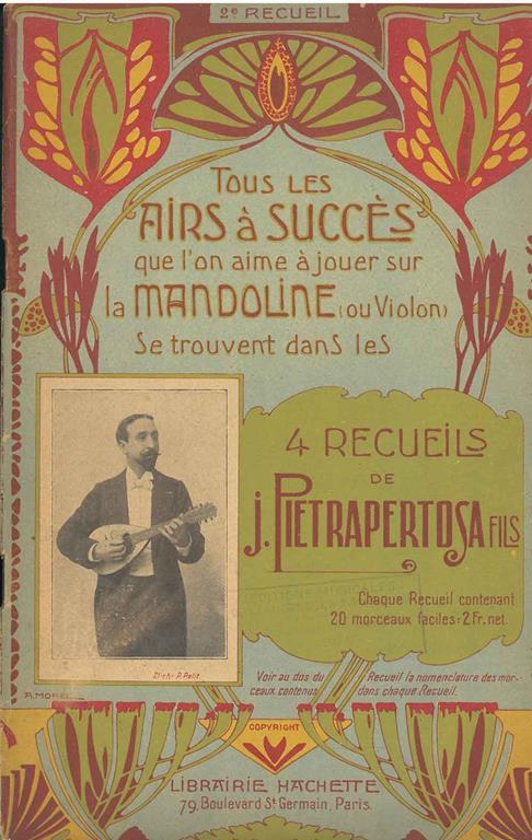 Tous les airs à succes que l'on aime jouer sur la mandoline (ou violon). 2* recueil - J. Pietrapertosa - copertina