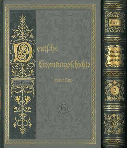 Deutsche Literaturgeschichte - Robert Koenig - copertina