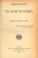 Et ab hic et ab hoc. V: Iscrizioni caratteristiche di edifici