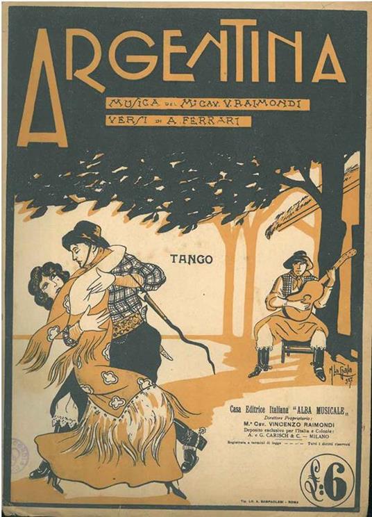 Argentina. Tango - Vinicio Raimondi - copertina