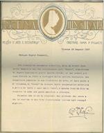 Elegante carta intestata della rivista: 