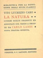 La natura. Luoghi scelti tradotti ed annotati col testo a fronte da C. Landi. Nuova tiratura riveduta