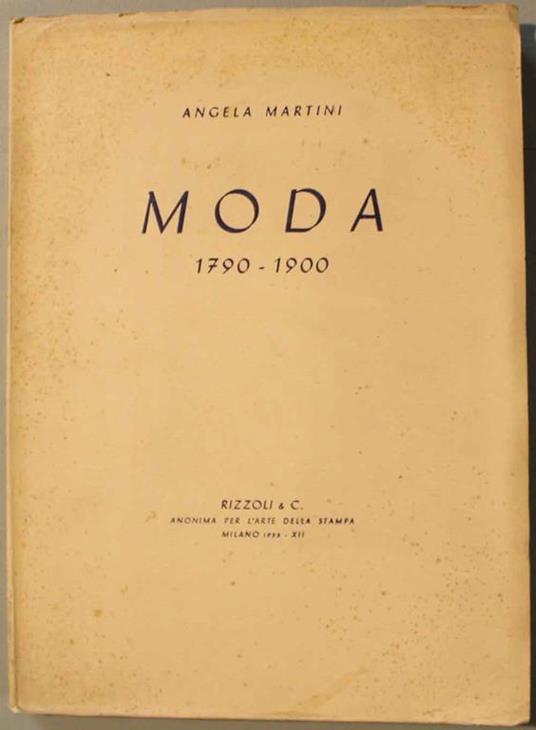 Moda 1790-1900 - Angela Martini - copertina