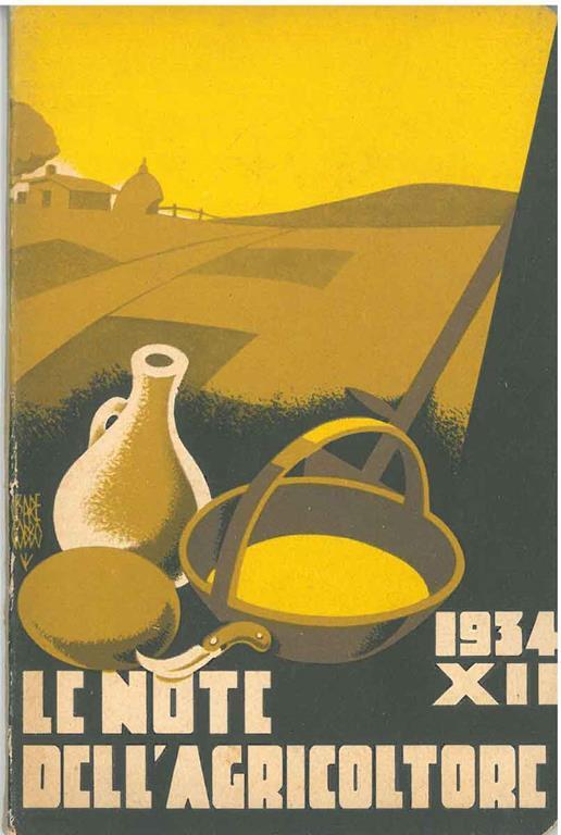 Le note dell'agricoltore. Libretto agenda 1934 - XII - copertina