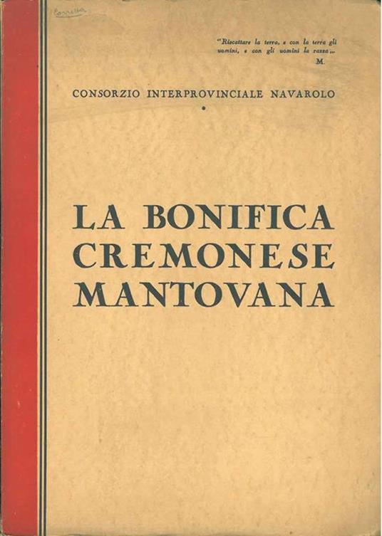 La bonifica cremonese mantovana - copertina