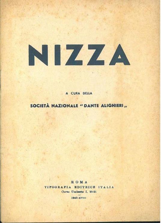 Nizza - copertina