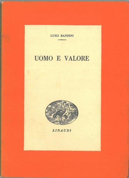 Uomo e valore - Luigi Bandini - copertina