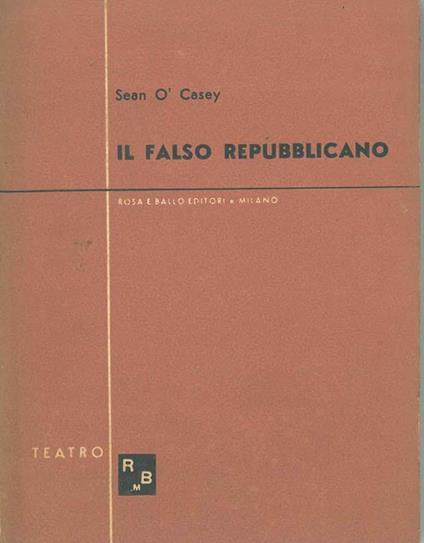 Il falso repubblicano - copertina