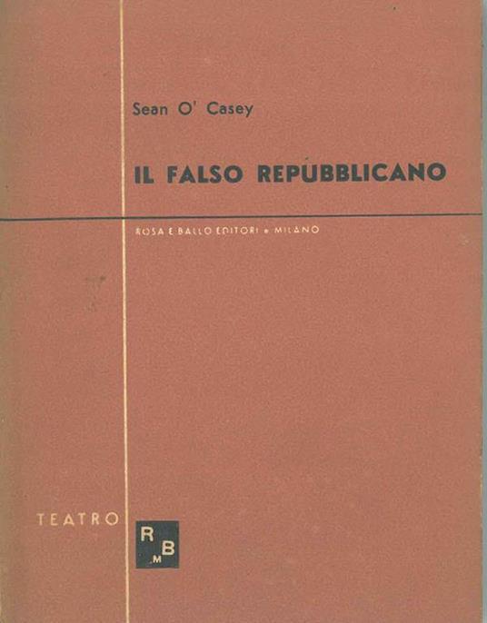 Il falso repubblicano - copertina
