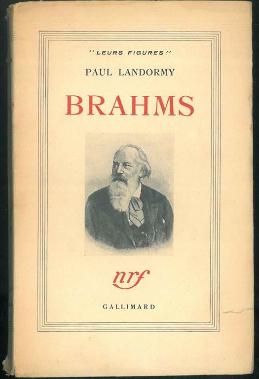 Brahms - Paul Landormy - copertina