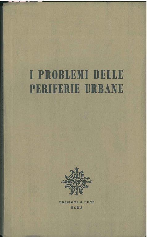 I problemi delle periferie urbane - copertina