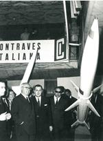 Fotografia originale: Roma 14 giugno 1967. Inaugurata a Roma la mostra elettronica. Alla presenza del Presidente della Repubblica On. Saragat é stata inaugurata stamane all'EUR la rassegna elettronica Internazionale. Nella foto l'On. Saragat mentre o