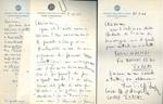 Tre lettere di complessivamente 106 righe in 6 facciate su carta intestata: 
